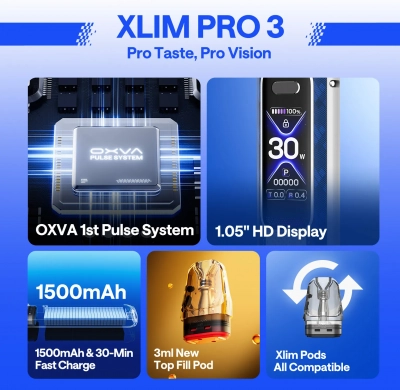 OXVA XLIM Pro 3 (Black Leather) 